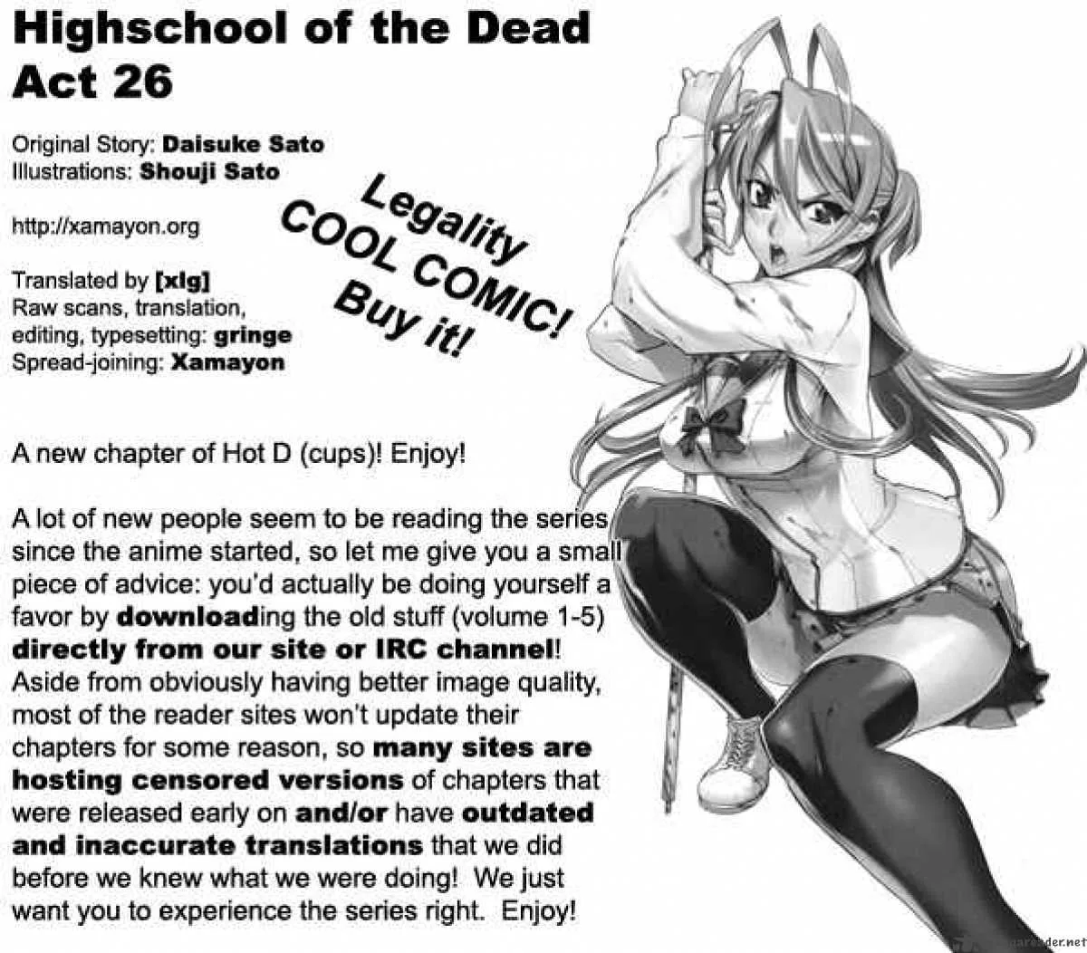 High School of the Dead Chapter 26 page 2