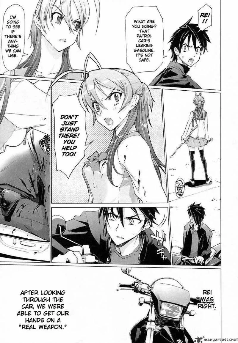 High School of the Dead Chapter 4 page 19