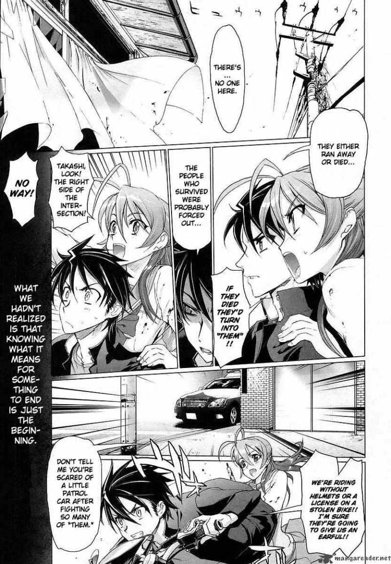 High School of the Dead Chapter 4 page 17