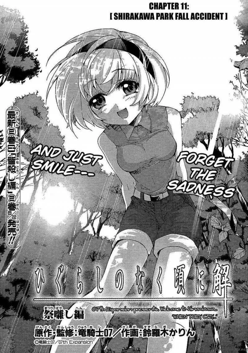 Higurashi No Naku Koro Ni - Matsuribayashi Chapter 11 page 2