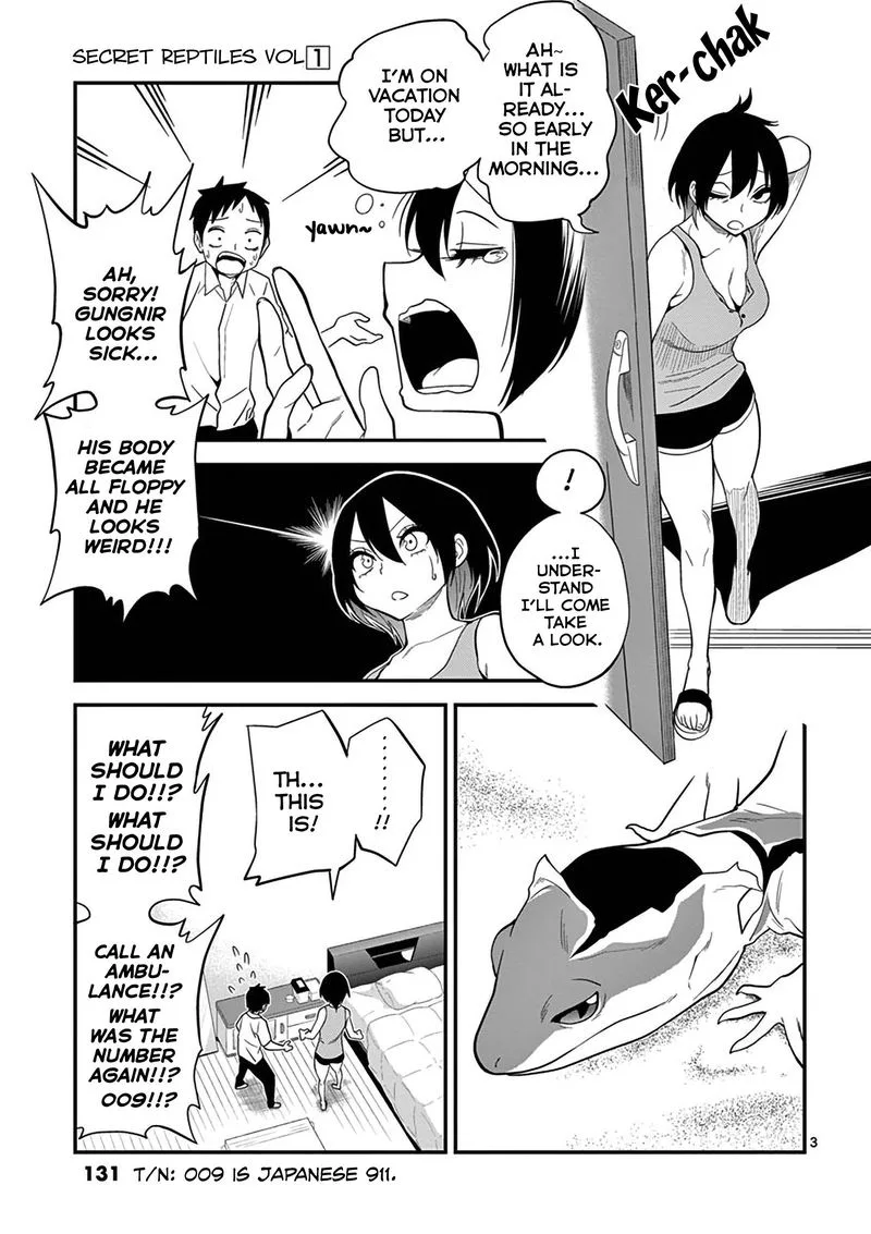 Himitsu no Reptiles Chapter 8 page 3