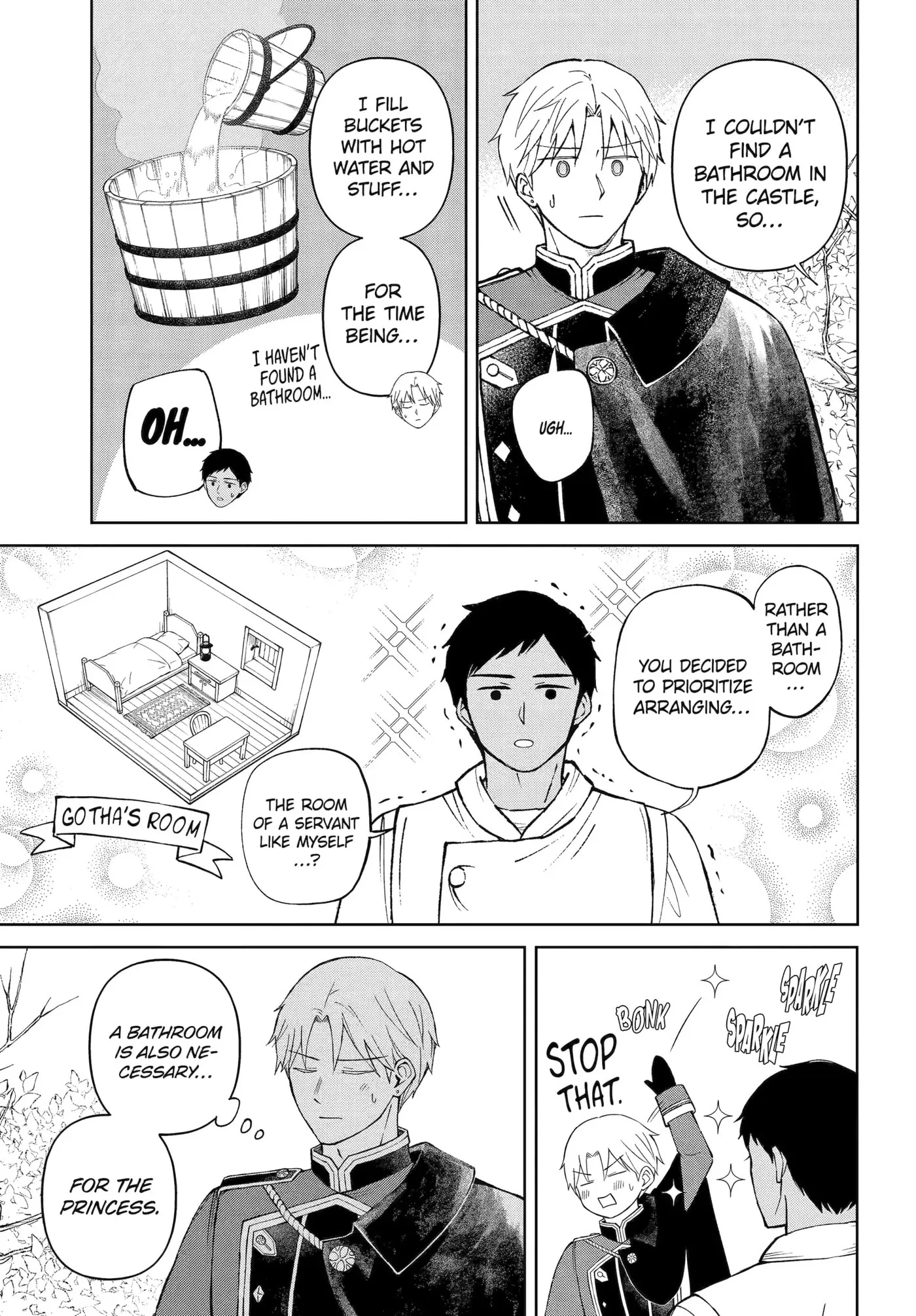 Hinekure Kishi to Fuwafuwa Hime-sama: Kojou-gurashi to Chiisana Ouchi Chapter 11.1 page 9