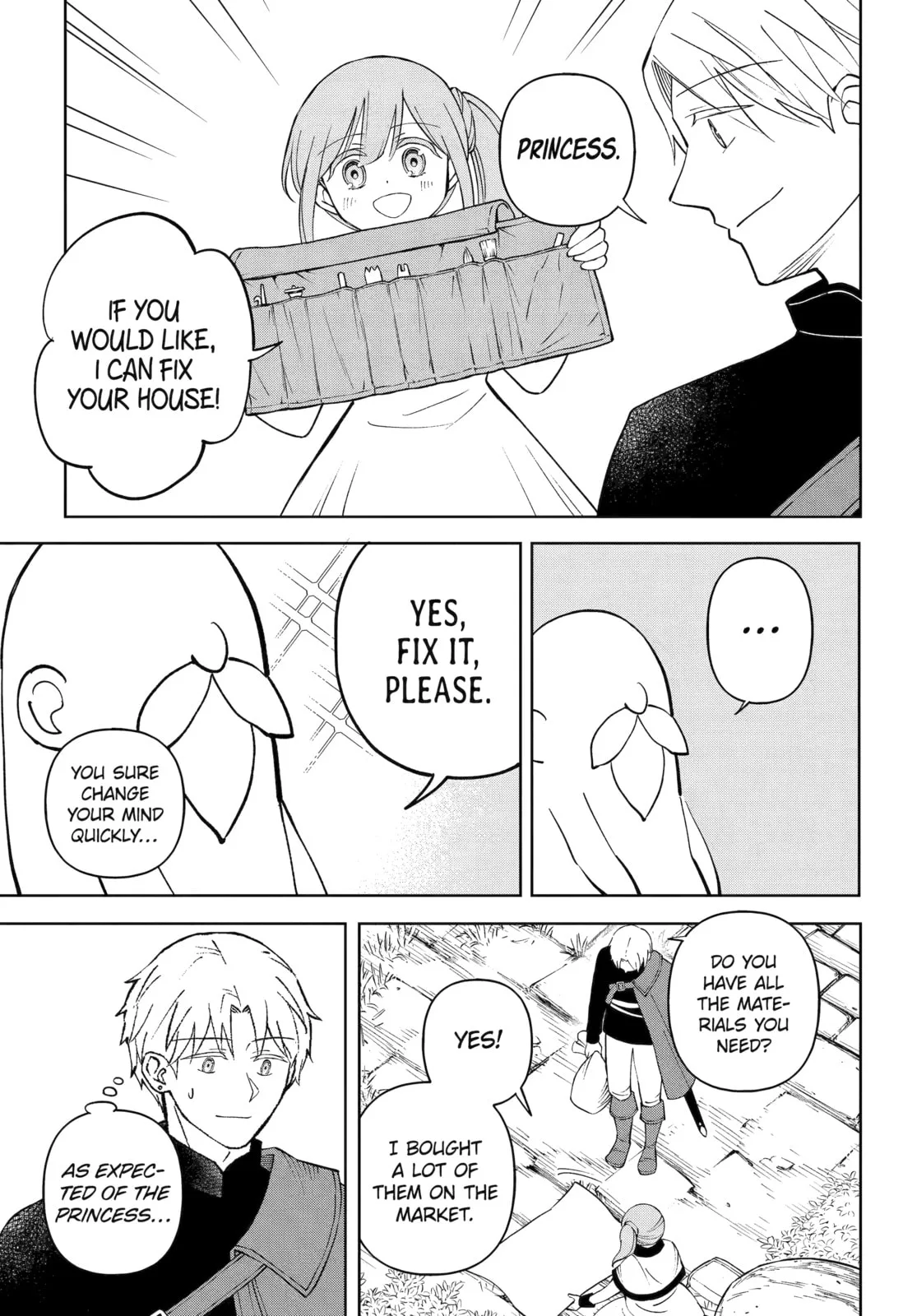 Hinekure Kishi to Fuwafuwa Hime-sama: Kojou-gurashi to Chiisana Ouchi Chapter 7 page 23