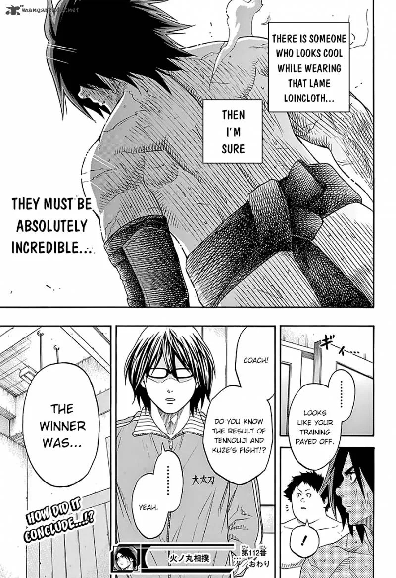 Hinomaru Zumou Chapter 112 page 18