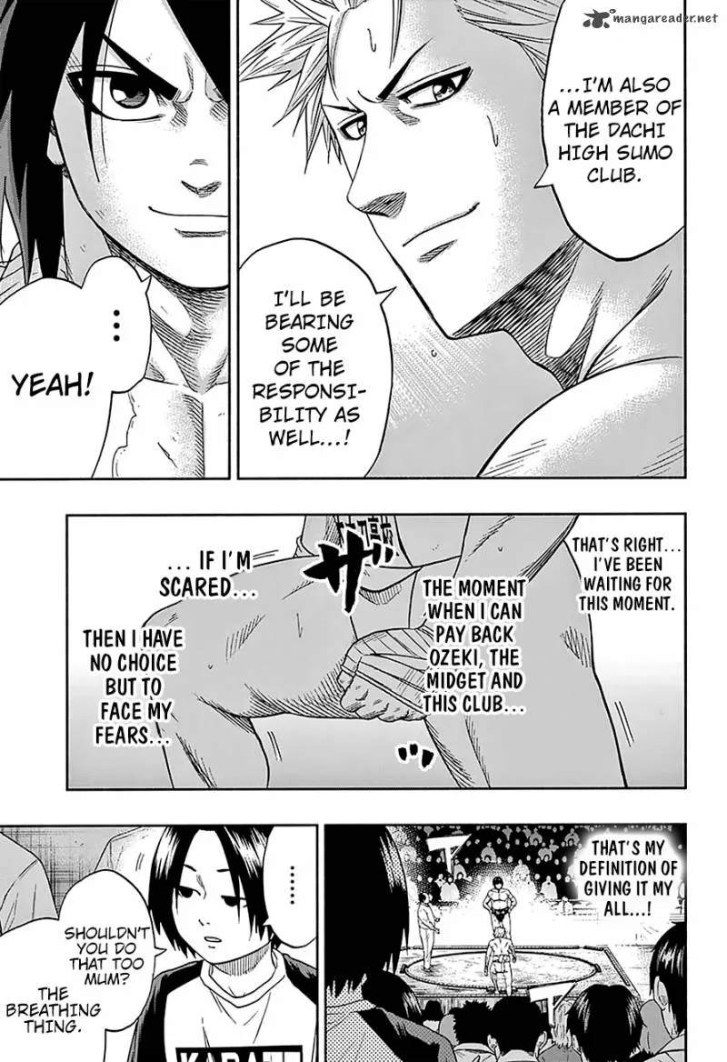 Hinomaru Zumou Chapter 123 page 18