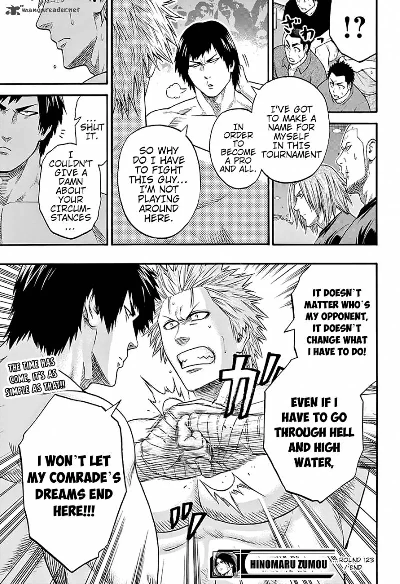 Hinomaru Zumou Chapter 123 page 20