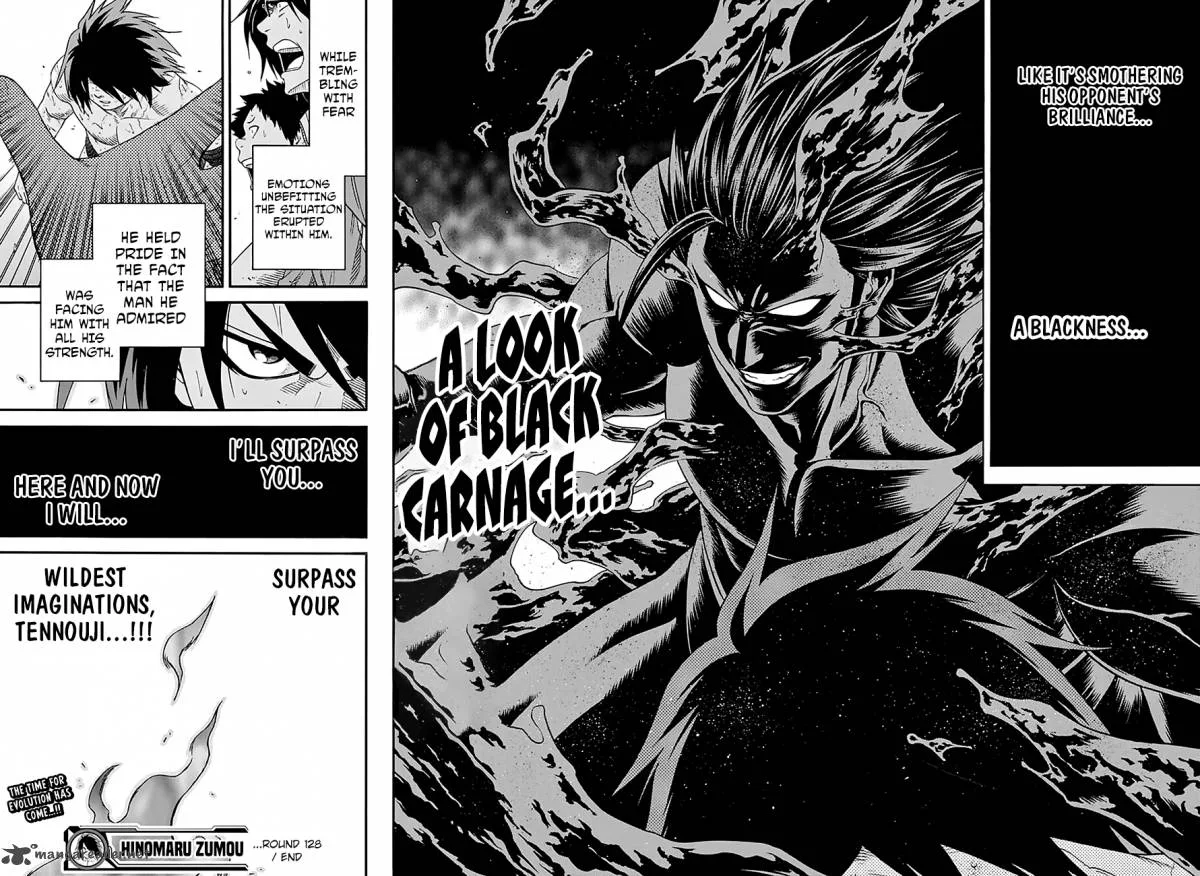 Hinomaru Zumou Chapter 128 page 17