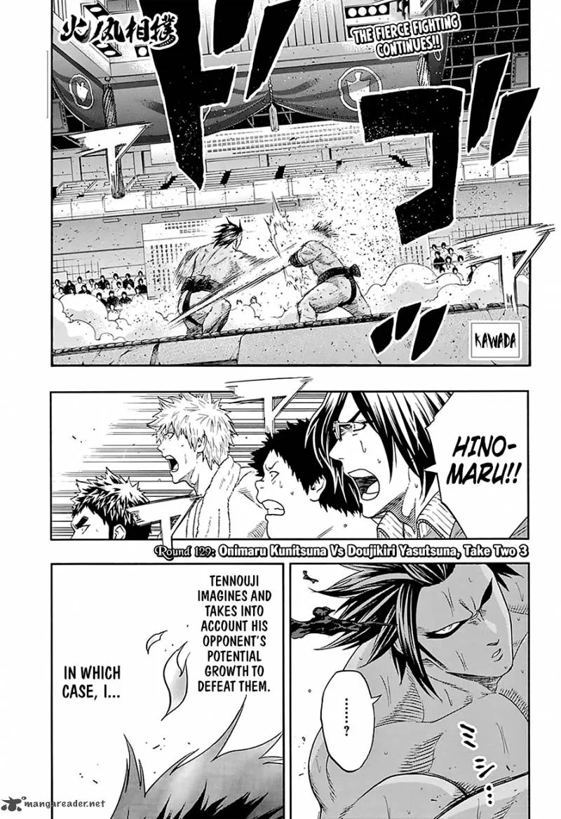 Hinomaru Zumou Chapter 129 page 3