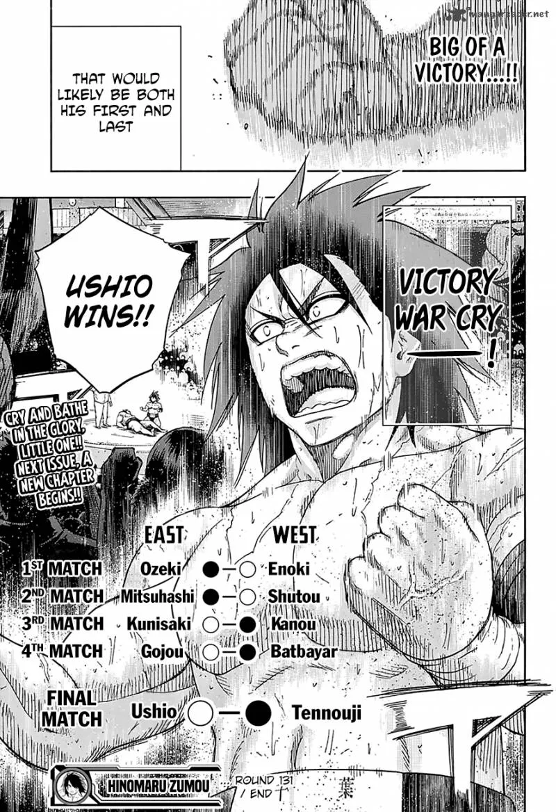 Hinomaru Zumou Chapter 131 page 16