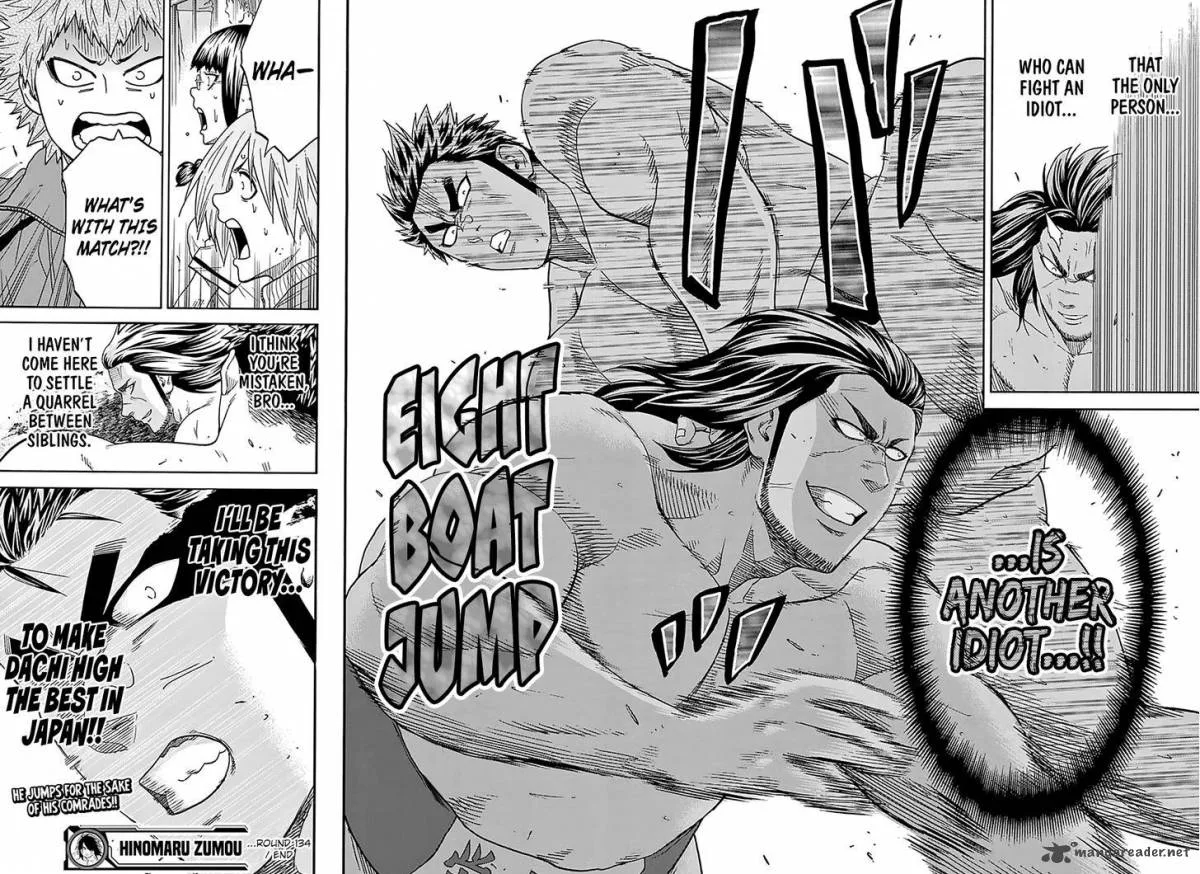 Hinomaru Zumou Chapter 134 page 16