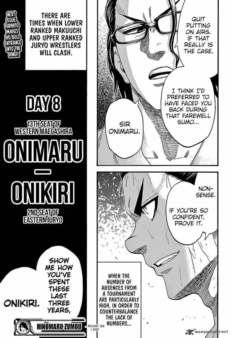 Hinomaru Zumou Chapter 162 page 18