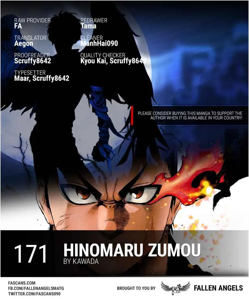 Hinomaru Zumou Chapter 171 page 1