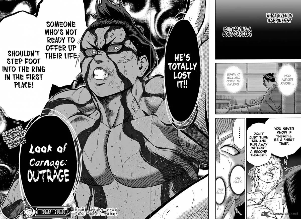 Hinomaru Zumou Chapter 184 page 18