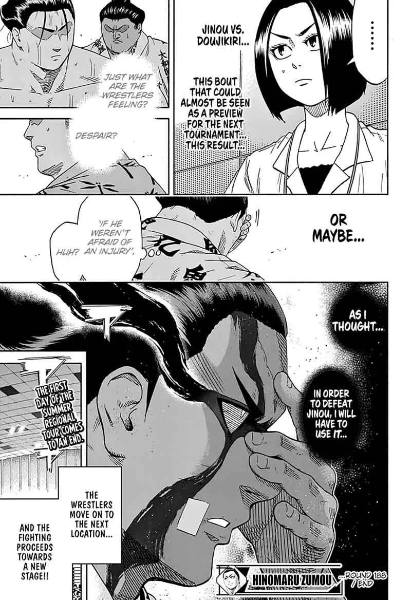 Hinomaru Zumou Chapter 188 page 18