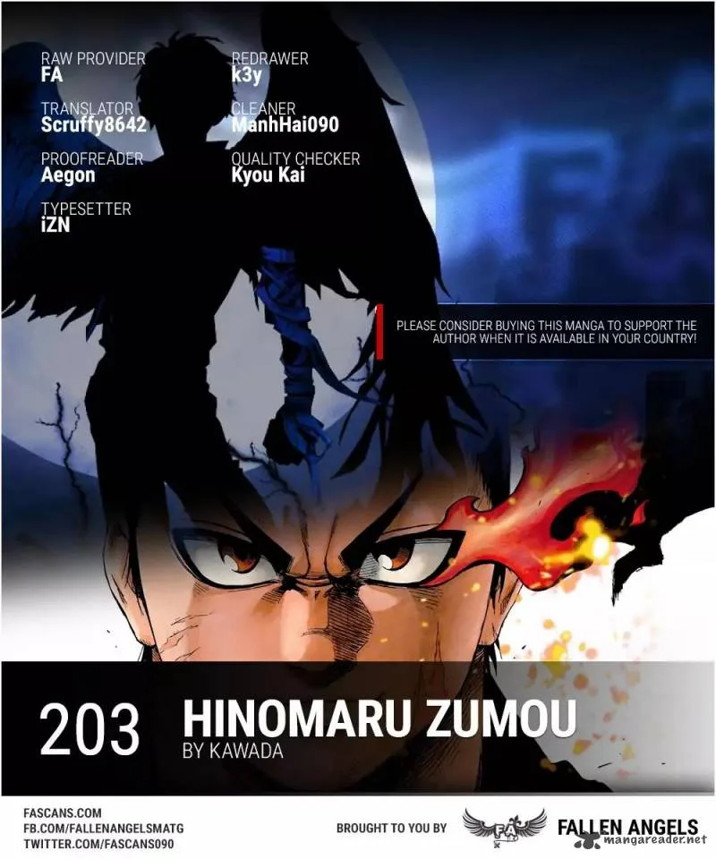 Hinomaru Zumou Chapter 203 page 1