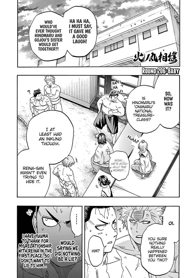 Hinomaru Zumou Chapter 206 page 2
