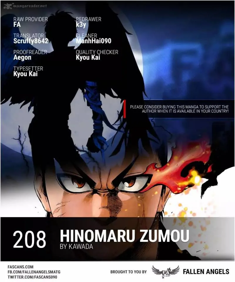 Hinomaru Zumou Chapter 208 page 1
