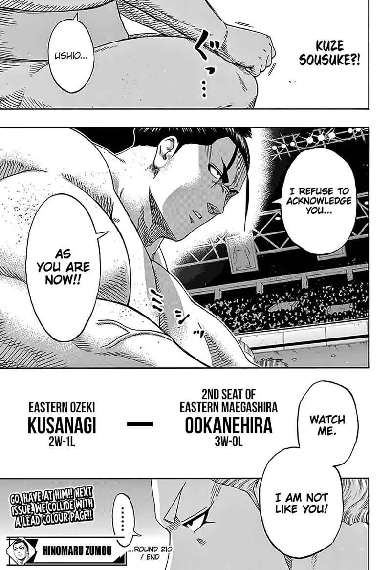 Hinomaru Zumou Chapter 210 page 17