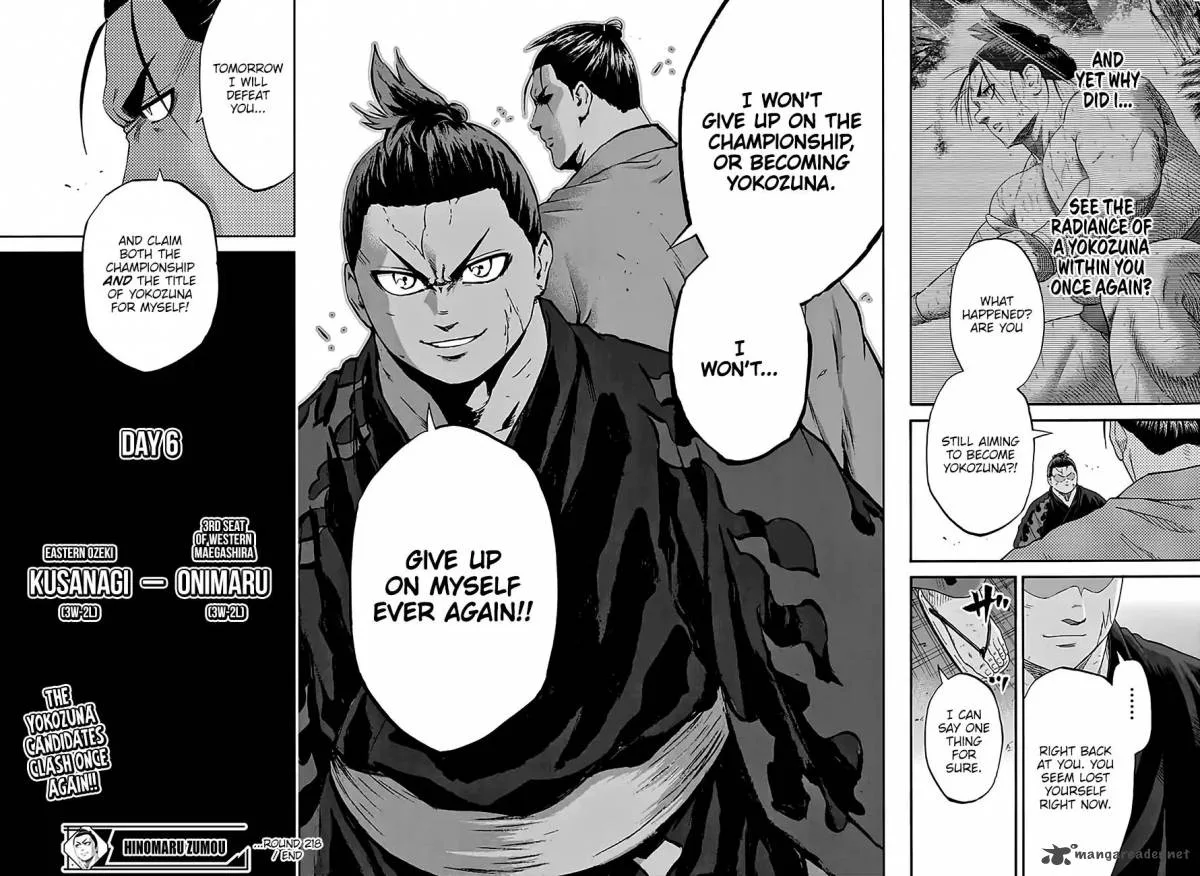 Hinomaru Zumou Chapter 218 page 18