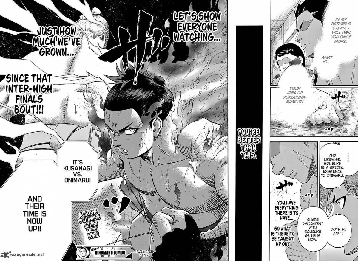 Hinomaru Zumou Chapter 219 page 18