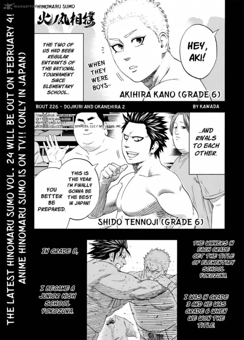 Hinomaru Zumou Chapter 226 page 1