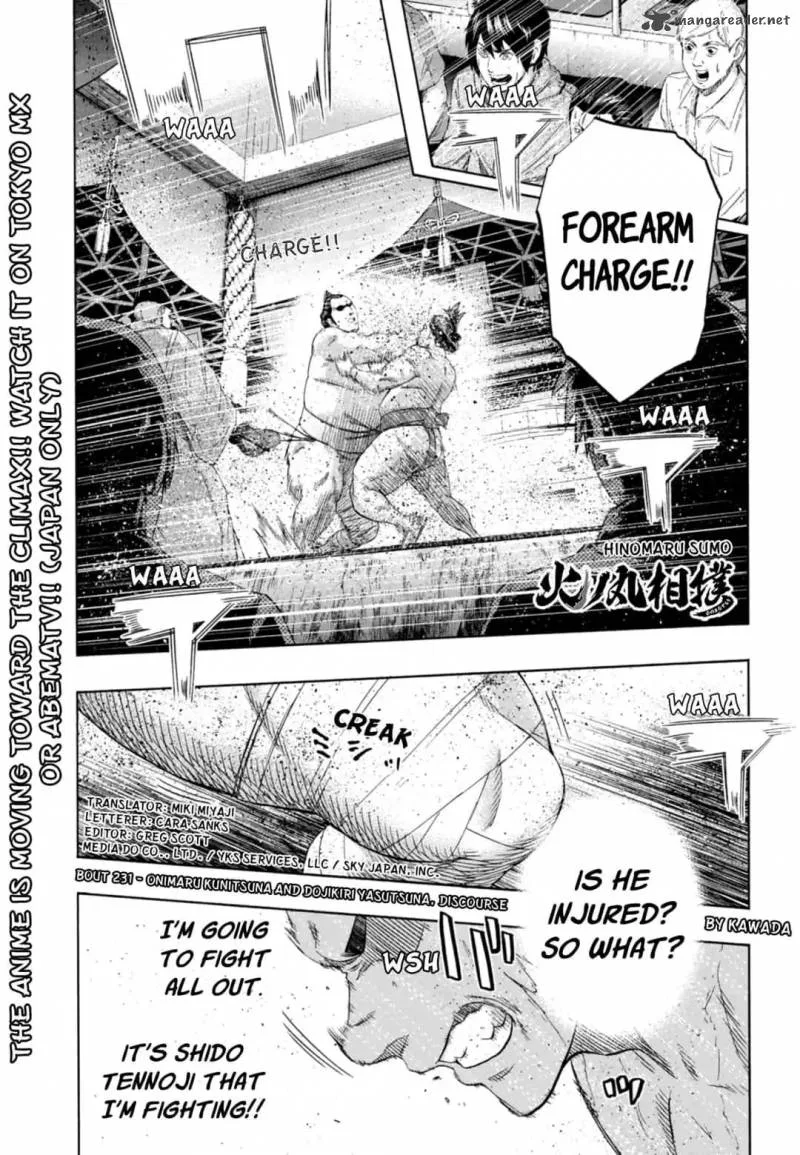 Hinomaru Zumou Chapter 231 page 1