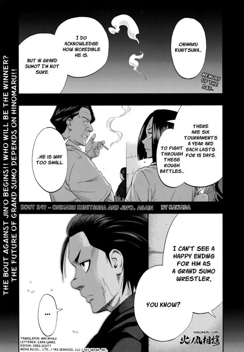 Hinomaru Zumou Chapter 247 page 1