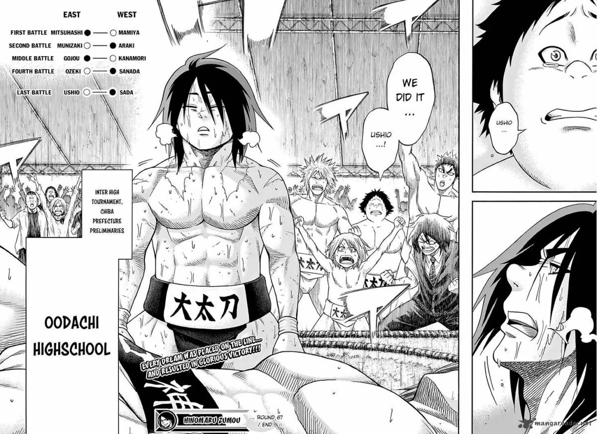 Hinomaru Zumou Chapter 67 page 17