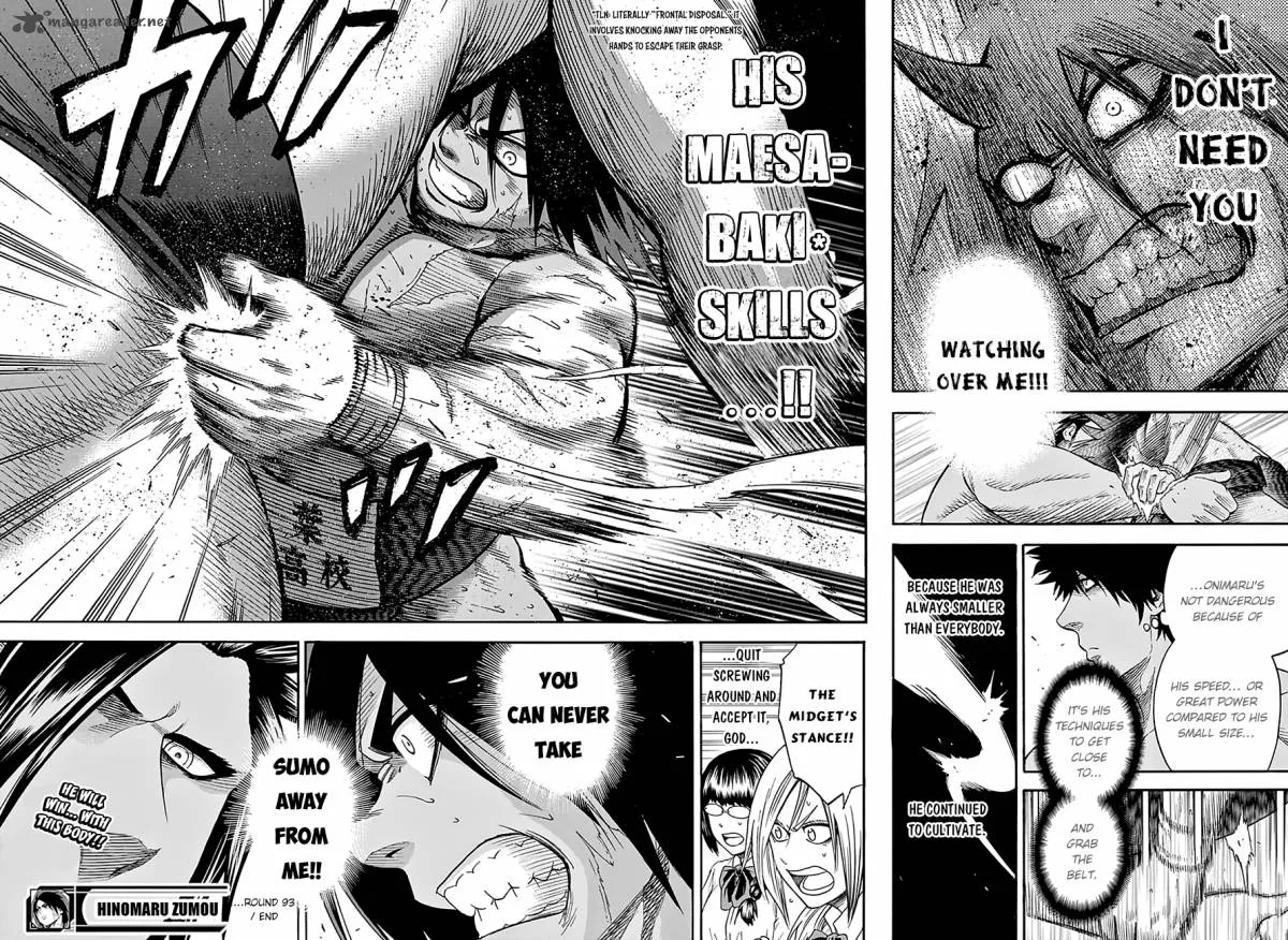 Hinomaru Zumou Chapter 93 page 18