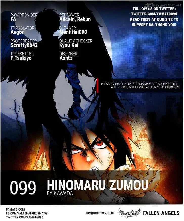Hinomaru Zumou Chapter 99 page 1