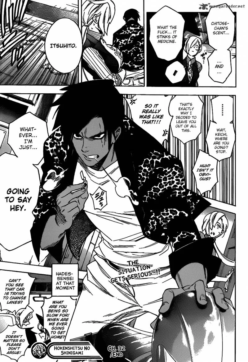Hokenshitsu no Shinigami Chapter 32 page 19