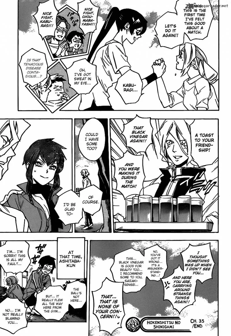 Hokenshitsu no Shinigami Chapter 35 page 18