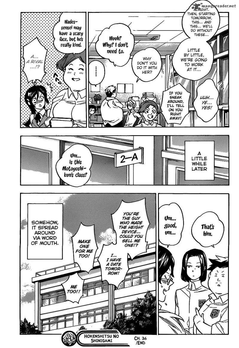 Hokenshitsu no Shinigami Chapter 36 page 20