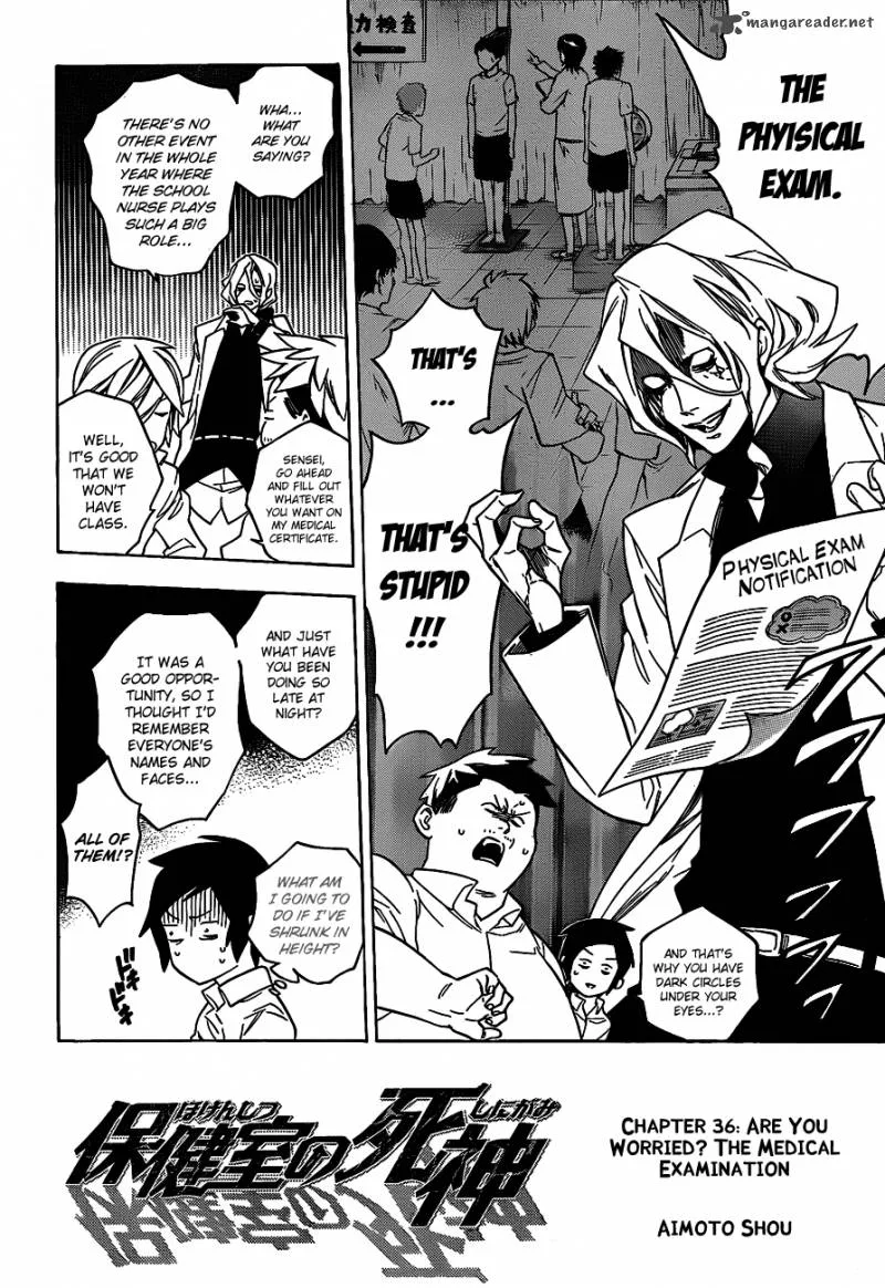 Hokenshitsu no Shinigami Chapter 36 page 3