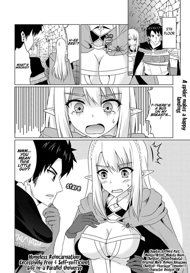 Homeless Tensei: Isekai de Jiyuu Sugiru Majutsu Jisoku Seikatsu Chapter 6.3 page 1