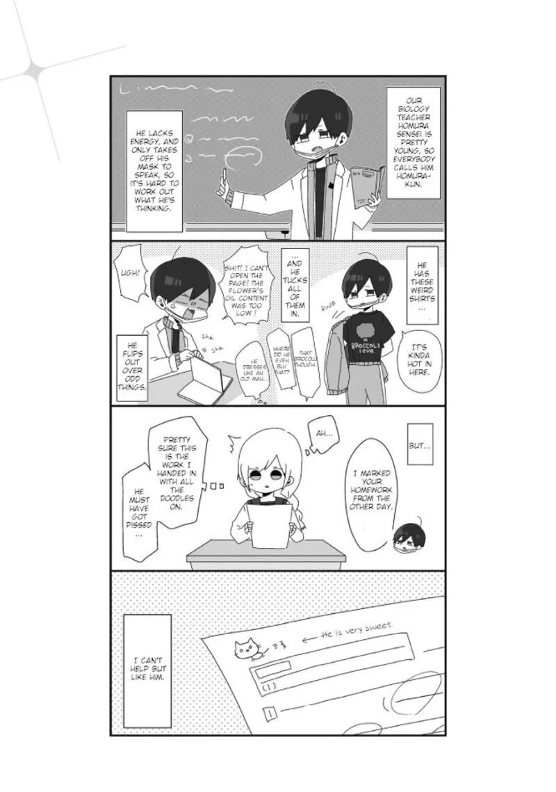 Homura-sensei wa Tabun Motenai Chapter 1 page 2
