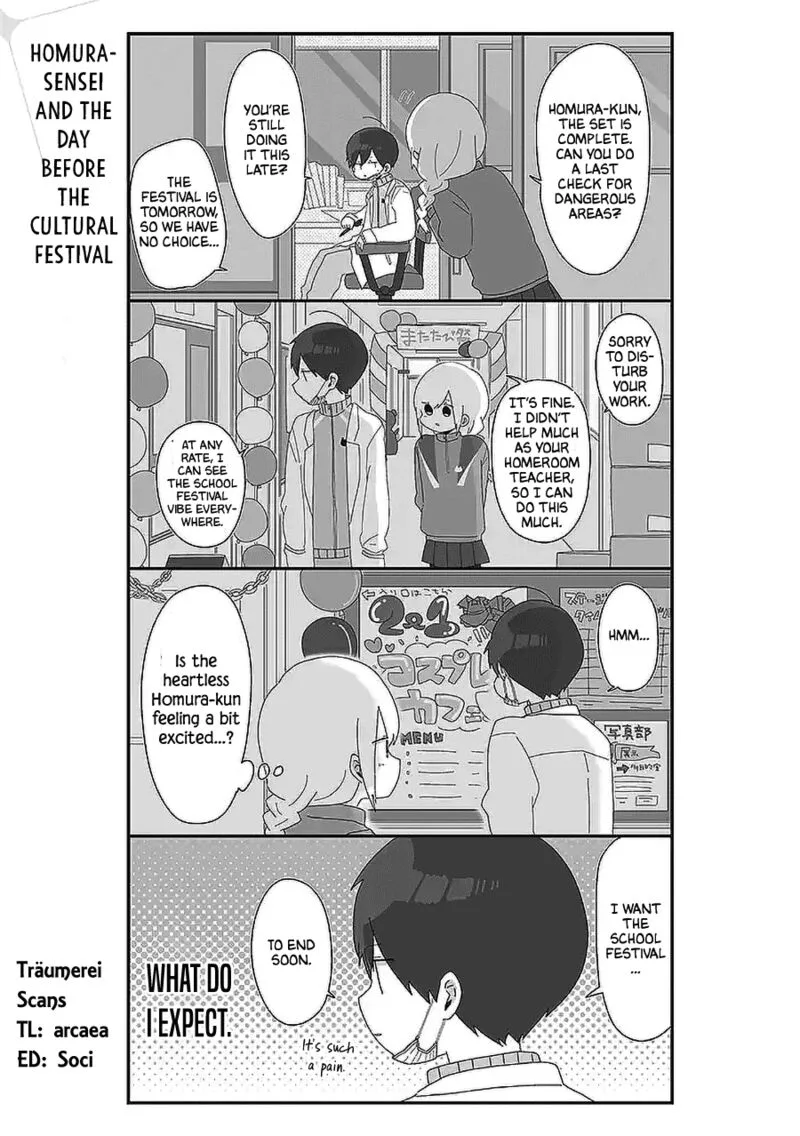 Homura-sensei wa Tabun Motenai Chapter 50 page 1