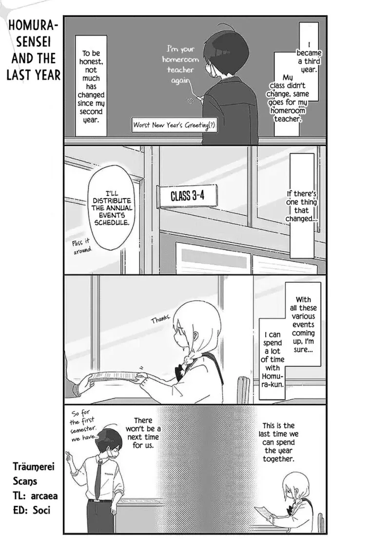 Homura-sensei wa Tabun Motenai Chapter 55 page 1