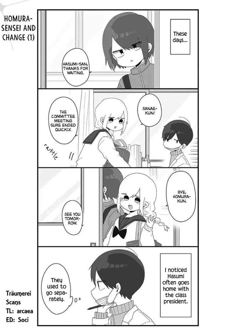 Homura-sensei wa Tabun Motenai Chapter 60 page 1