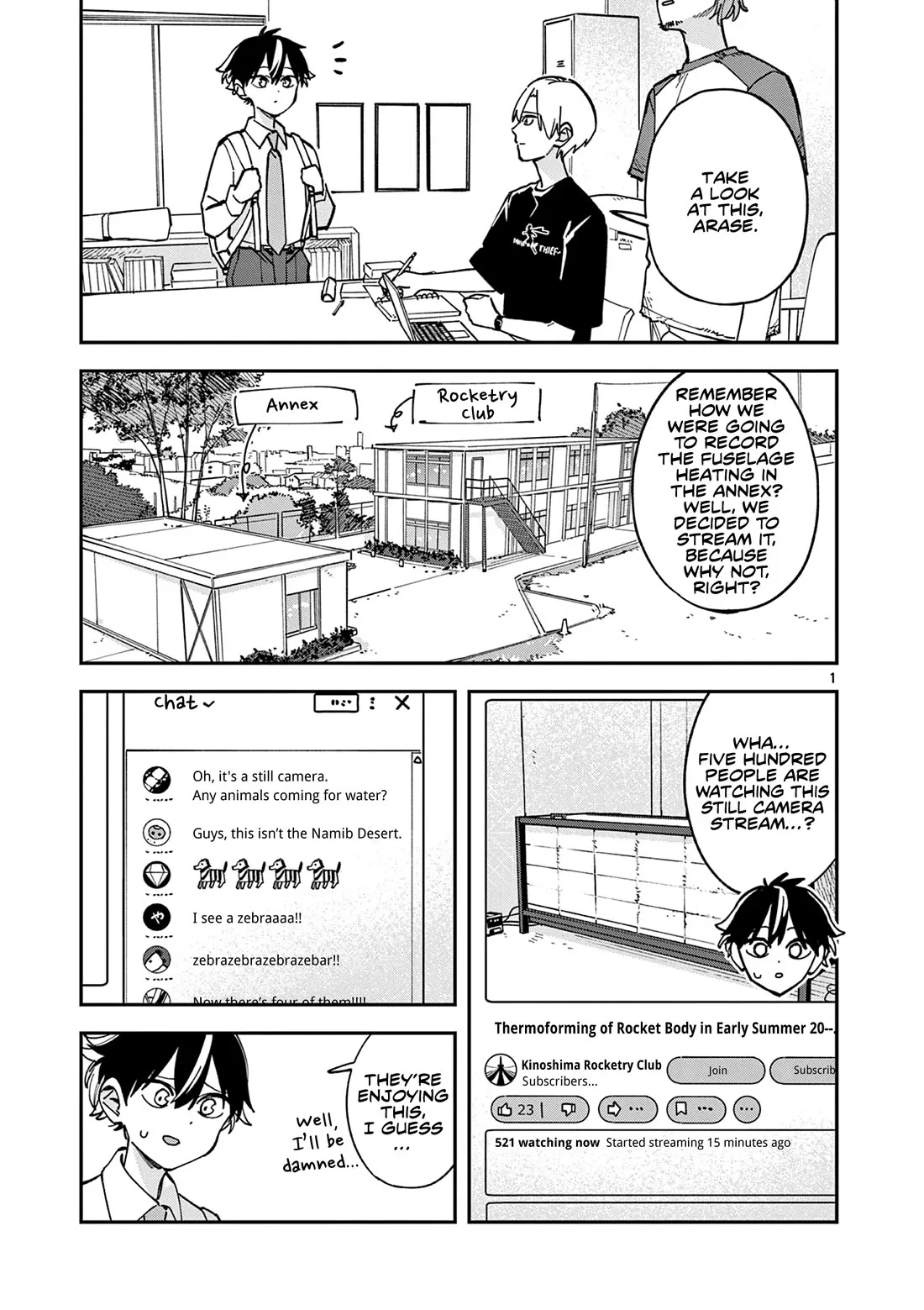 Houkago, Bokura wa Uchuu ni Madou Chapter 29 page 1