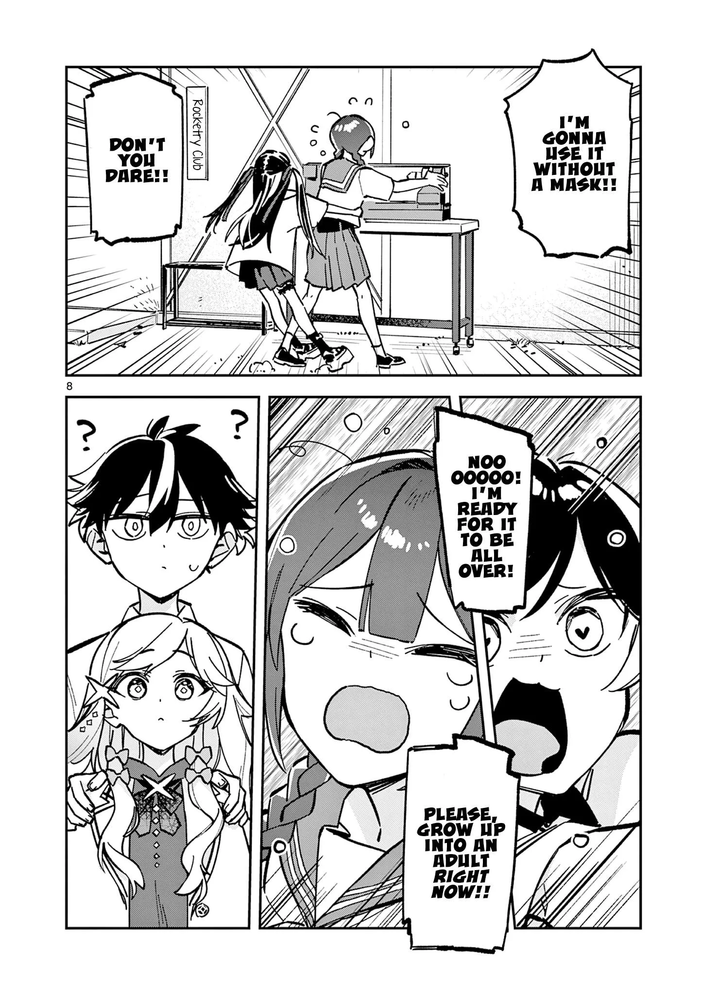 Houkago, Bokura wa Uchuu ni Madou Chapter 45 page 8