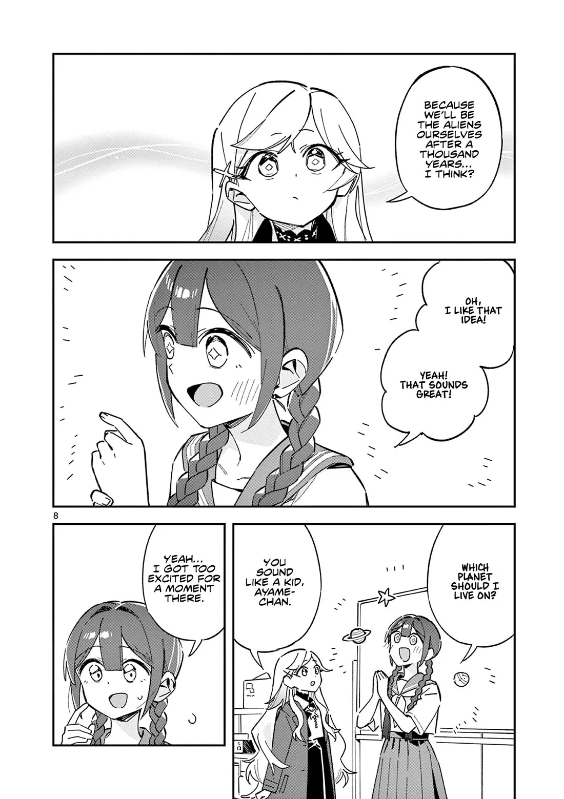 Houkago, Bokura wa Uchuu ni Madou Chapter 52 page 8