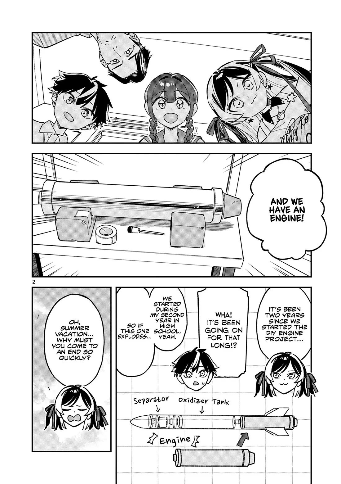Houkago, Bokura wa Uchuu ni Madou Chapter 53 page 2