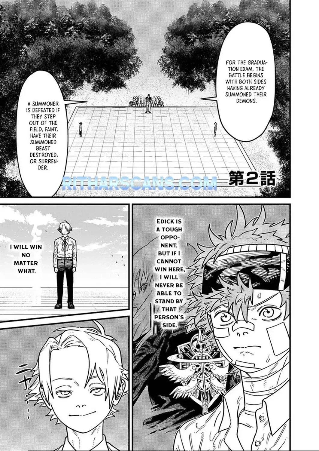 How a Bottom-Tier Summoner Scorned as 'Unable to Summon Even Small Fry' Using a 3cm Diameter Summoning Circle Limit Ring Chapter 2 page 1