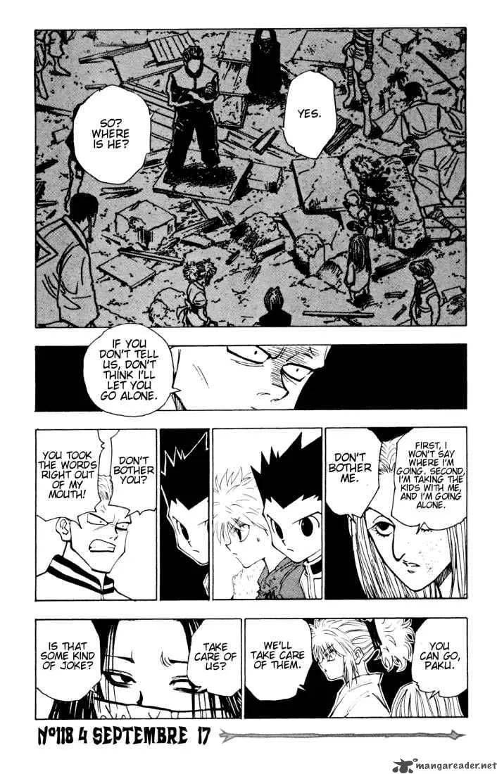 Hunter X Hunter Chapter 118 page 1