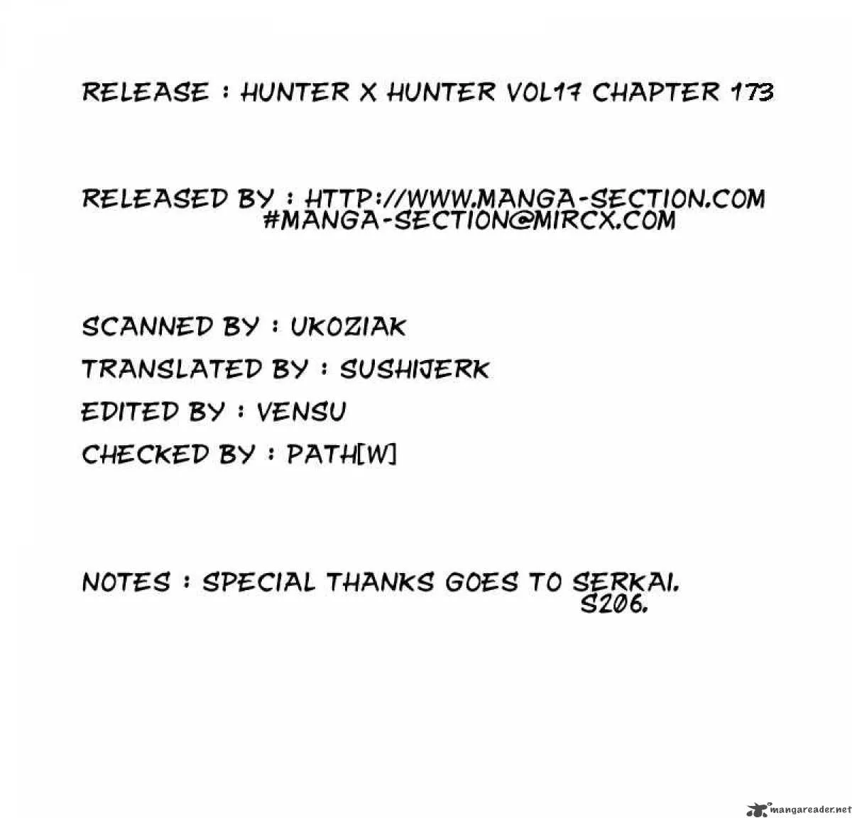 Hunter X Hunter Chapter 173 page 17