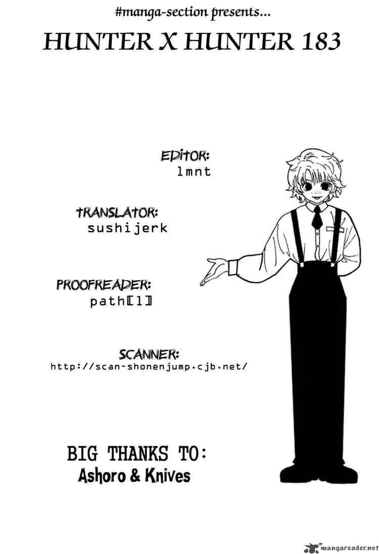 Hunter X Hunter Chapter 183 page 16