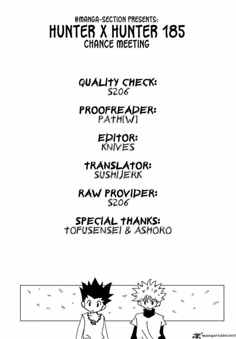 Hunter X Hunter Chapter 185 page 17