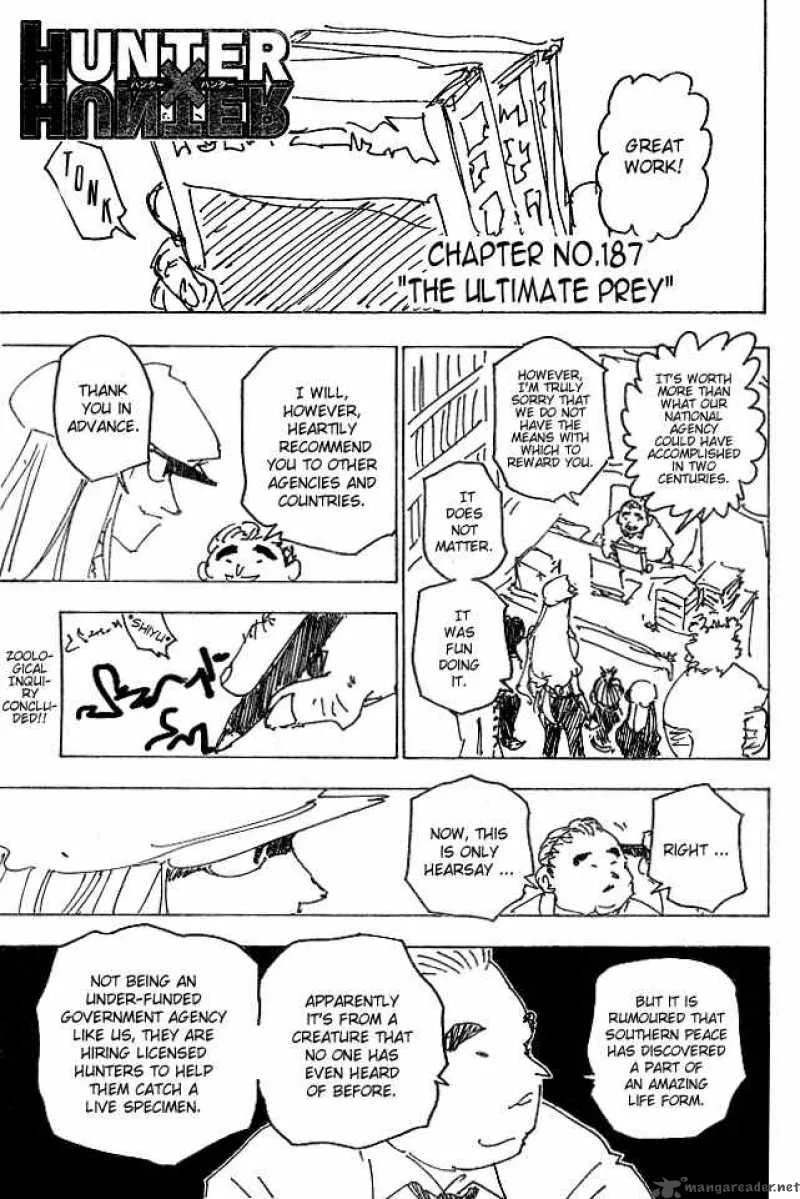 Hunter X Hunter Chapter 187 page 1