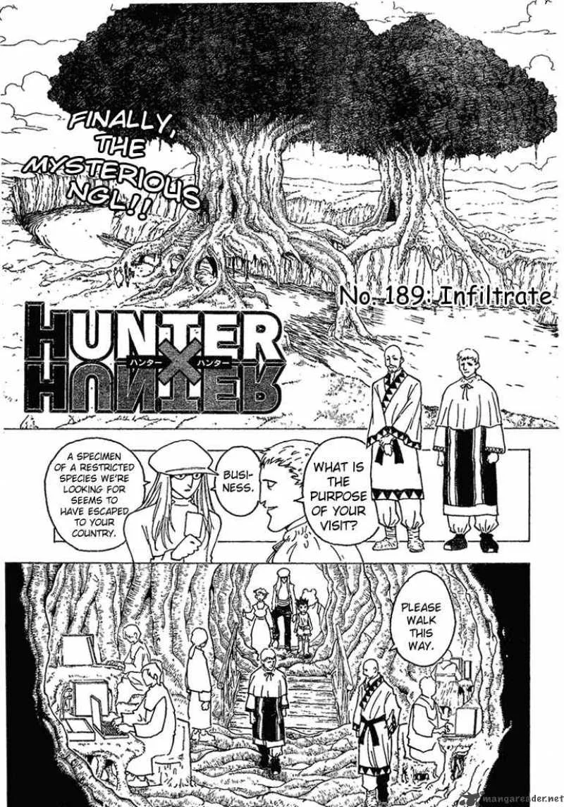 Hunter X Hunter Chapter 189 page 1
